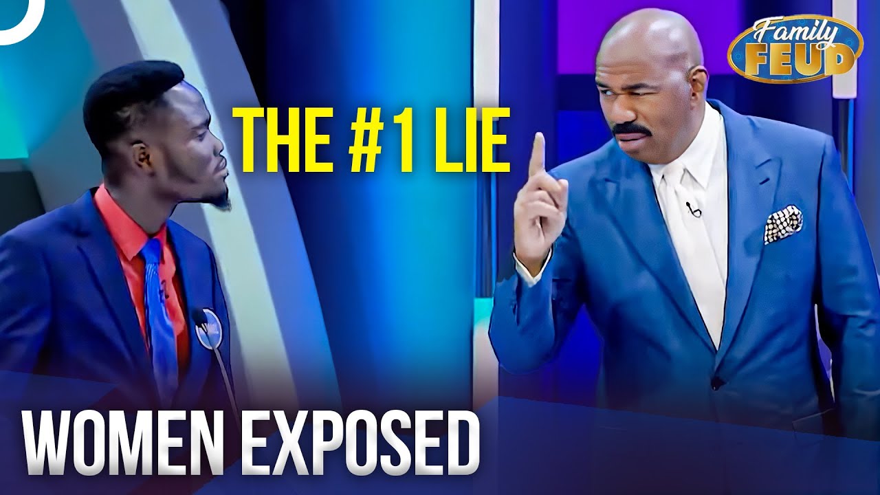 100 Men Revealed The Funniest Woman’s Lie! | Family Feud Classics