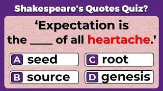 CAN YOU SCORE 20/20? Shakespeare’s Quotes Quiz:  #1 screenshot 2