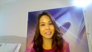 WRAL anchor Renee Chou working from home, her 5 year old 'happy to fill in'
