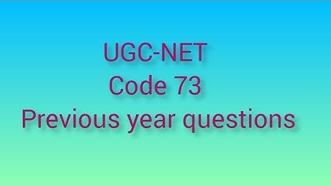 UGC-NET PAPER 2 Sanskrit Traditional Subjects code 73 previous year questions and answers