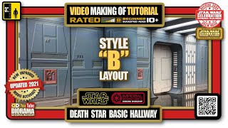 Star Wars Diorama - Death Star Basic Hallway Style B - Action Figure DIY Tutorial