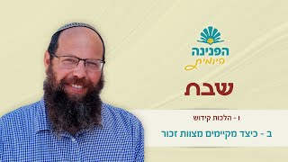 שבת ו, ב – כיצד מקיימים מצוות זכור | הפנינה היומית