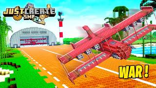 I built a FLYING WAR MACHINE in Minecraft Create Mod! Just Create 2: Ep12