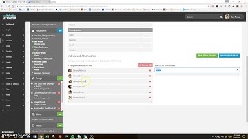 Elvanto - Adding attendance