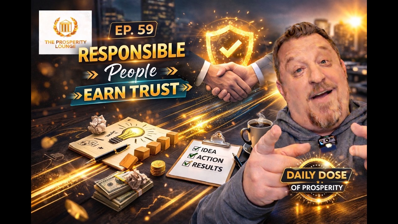 Ep. 59 – Responsible People Earn Trust – Daily Dose of Prosperity Ep. 59 – Responsible People Earn Trust – Daily Dose of Prosperity