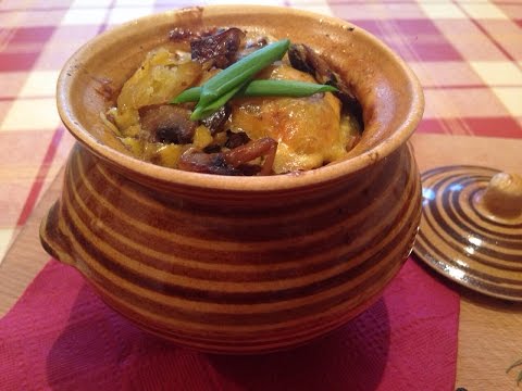 Картошка с грибами в горшочках - рецепт приготовления картофеля с грибами в духовке