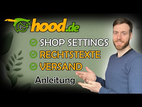 Hood Marketplace Seller Account Settings | Creating Legal Texts Imprint T&Cs & Right of Withdrawal