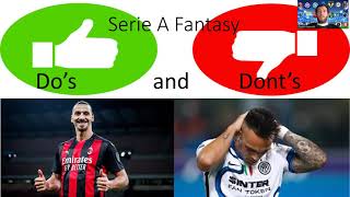 Serie A Fantasy: Do's and Dont's!!! screenshot 5