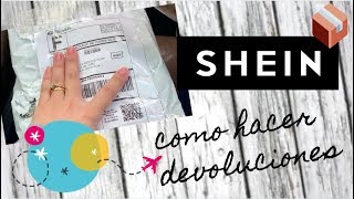 Como hacer devoluciones en Shein | DE - YouTube