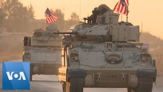 US Convoy Patrols Along Northeast Syria Highway