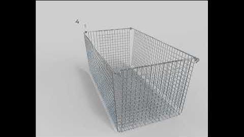 IRSG Folding Wire Basket Assembly