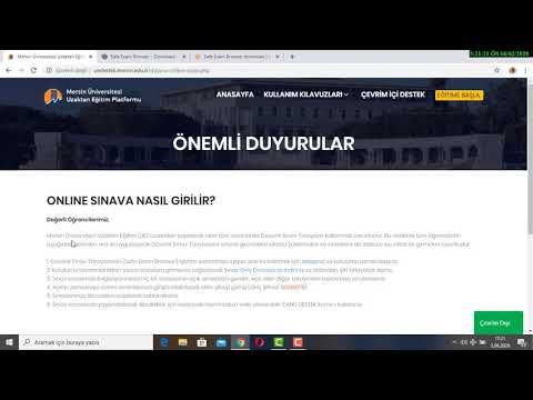 Güvenli Sınav Tarayıcısı (Safe Exam Browser) kurulumu