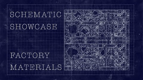 Mindustry Schematic Showcase (Factory Materials)