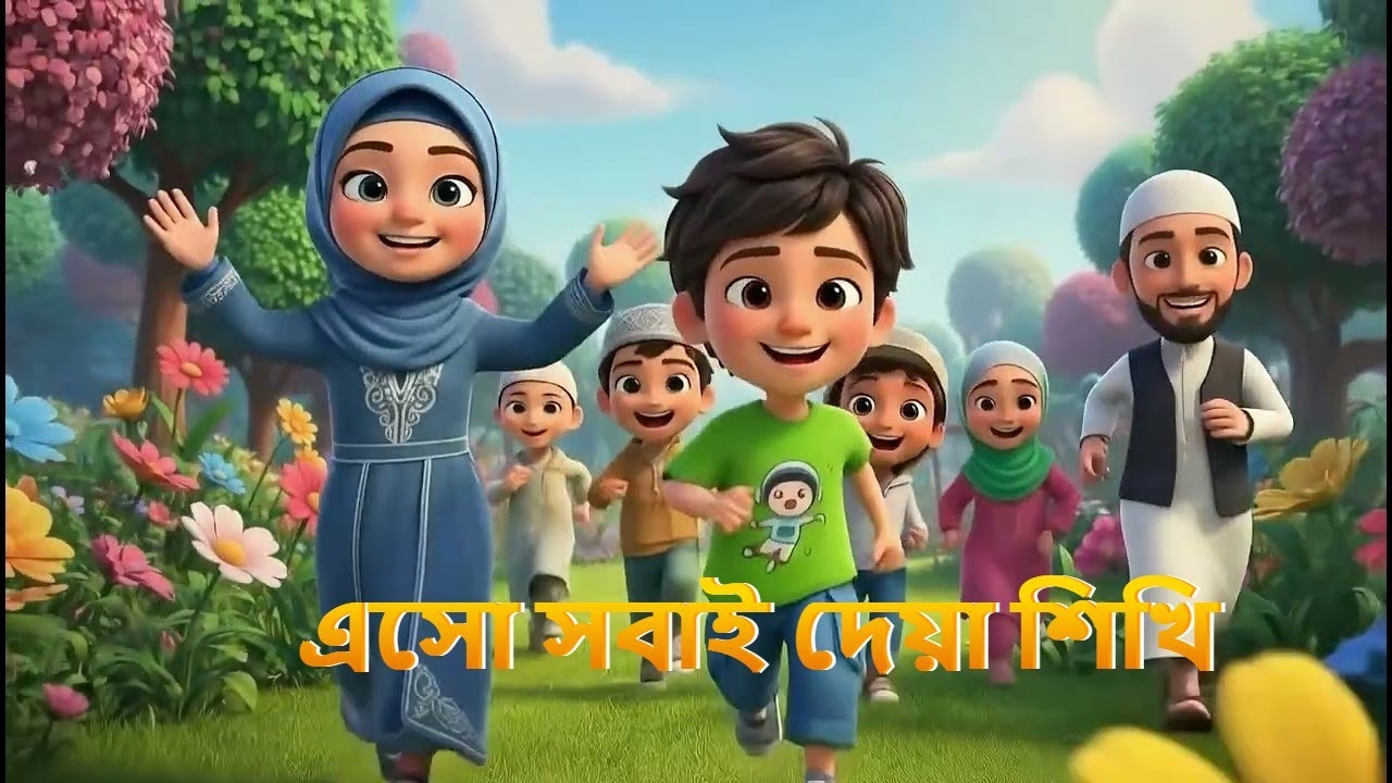 এসো সবাই দোয়া শিখি, মজা করে নতুন কিছু শিখি | Bangla Islamic Cartoon