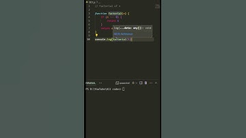Factorial of a number using recursion | JavaScript | Code Snap