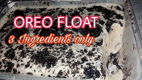 OREO FLOAT RECIPE/OREO ICE CREAM CAKE/3 INGREDIENTS ONLY/EASY DESSERT /REF CAKE