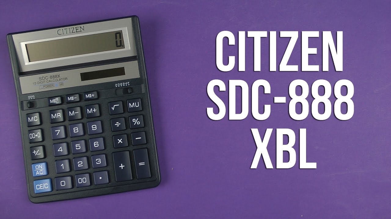 Калькулятор citizen sdc 888xbk