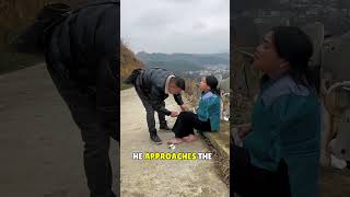 Best Act of kindness The man helped the homeless woman😭❤️