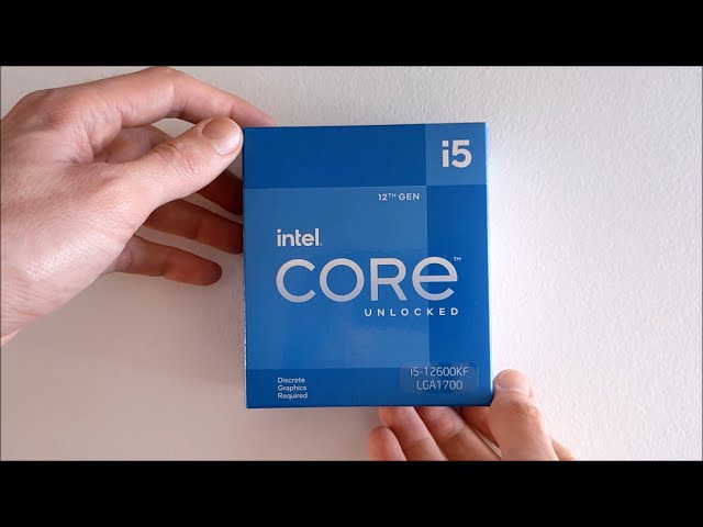 Unboxing Intel Core i5 12600KF processor (10 Cores/16 Threads