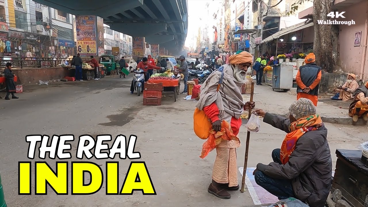 Real India POV 🇮🇳 | Delhi Street Life & Markets | Silent 4K HDR Walk
