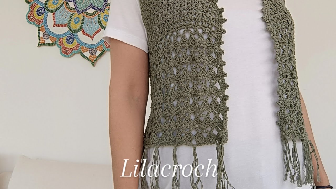 Chaleco boho crochet