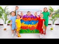 Color challenge to save dad | Baby Alex + more Children&#39;s videos