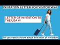 Letter of invitation for usa b1b2 visitor visa