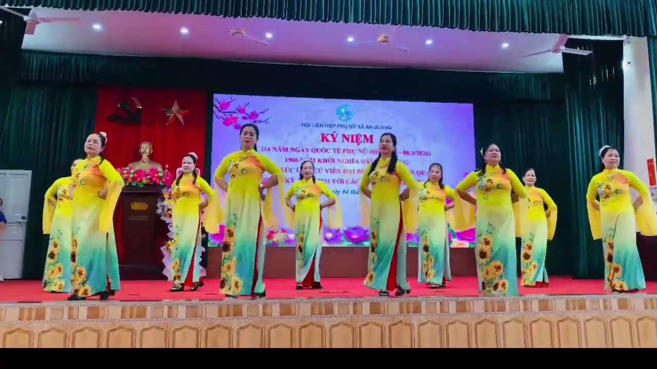 Múa Vẻ Vang Phụ Nữ Việt Nam .đội dân vũ thôn Đâu Kiên xã An Quang. 2026