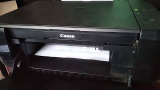 Canon MP 287 Printing the Nozzle Check Pattern