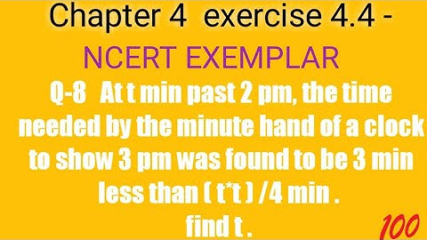 NCERT EXEMPLAR ch -4 ex-4.4 Q-8