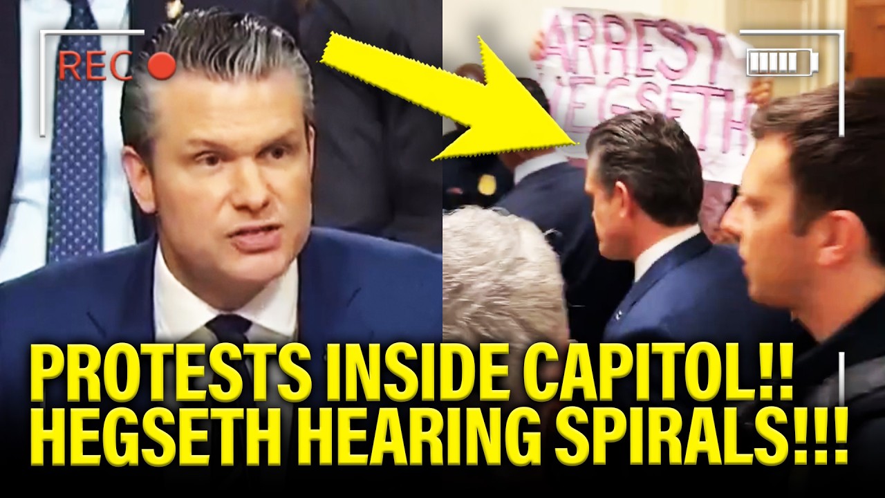 🚨PROTESTS ERUPT as Hegseth Testimony GOES SIDEWAYS!!!!