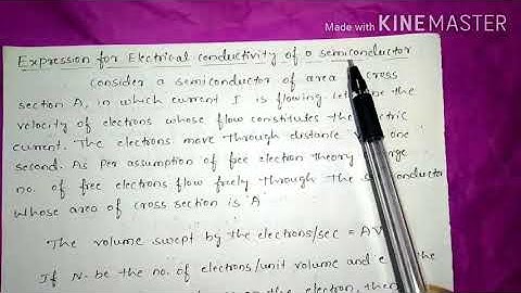 Electrical Conductivity of a Semiconductor