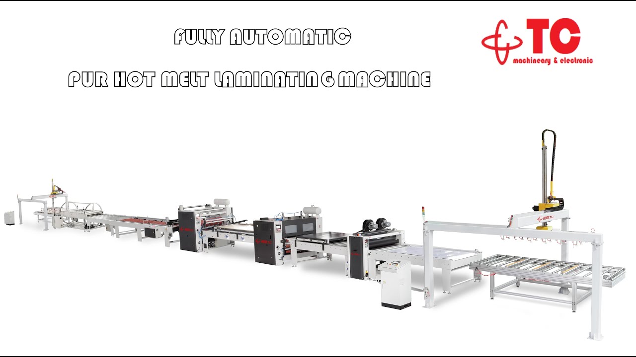 Fully Automatic Pur hot melt laminating machine line