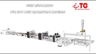 Fully Automatic Pur hot melt laminating machine line