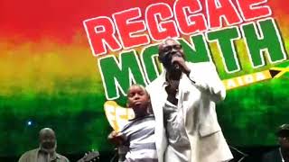Richie Stephens called up his Son Hunter onstage 2016 Dennis Brown tribute