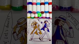 How do you like Michael Jackson and Verity’s dance?💃🕺#michaeljackson#verity#drawing#ytshorts#trend