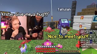 Tallulah is actually meets kristin for the first time || Qsmp ||
