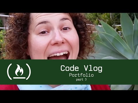 Iteration (building portfolio, part 5) - Code Vlog {12}