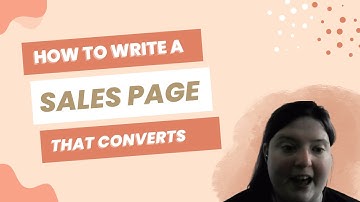 How to Write a Sales Page that Actually Converts