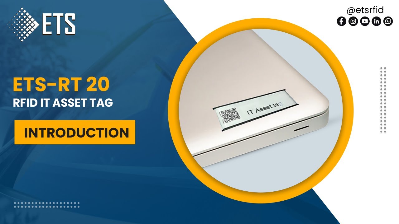 ETS-RT 20 | RFID IT Asset Tag for Laptop and Hard Disk Tracking | Eco Track Systems