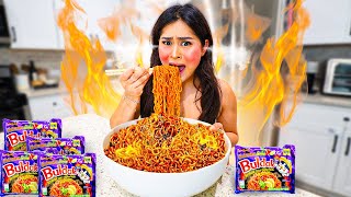 I ate the NEW Worlds SPICIEST Noodles! ** Korean Noodle Challenge**