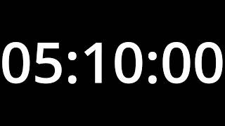 5 HOUR 10 TIMER with alarm - COUNTDOWN Clock Alarm