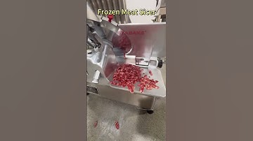 Sausage Slicing Frozen Meat Slicer #sausage #meatcutter