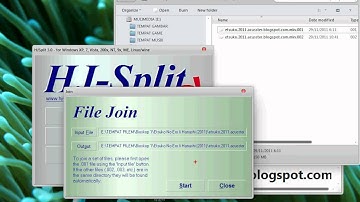 Menggabungkan File dengan HJ-Split