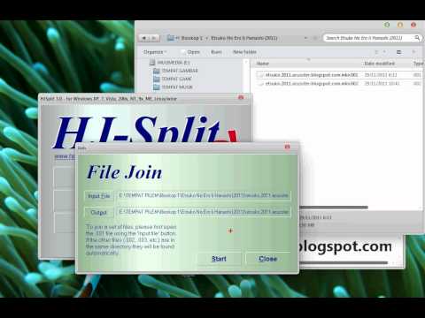 Menggabungkan File Dengan HJ-Split