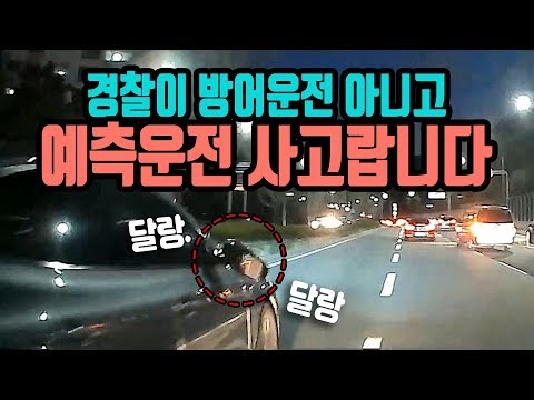 4230회. 경찰은 밀고 들어온 3차로 차는 무관하고, 이번 사고는 블박차의 방어운전이 아니고  예측운전으로 인한 사고이기에 블박차 운전자가 통고처분 대상이라고 합니다.