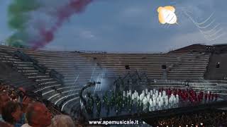Arena di Verona 2023: inno e frecce tricolori per l'inaugurazione