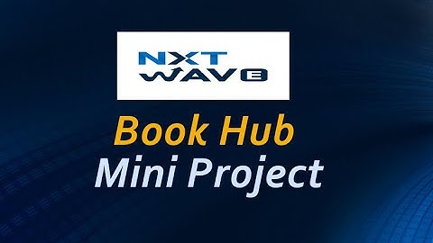 React Js Mini-Project - Book Hub | NXTWAVE | CCBP Intensive