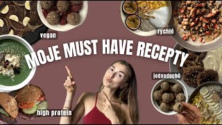 Recepty, kterým neřeknu nikdy NE | vegan, high protein, jednoduché | zdravé recepty | Linda Halajova