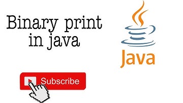 #06 Binary format print in java - java tutorials
